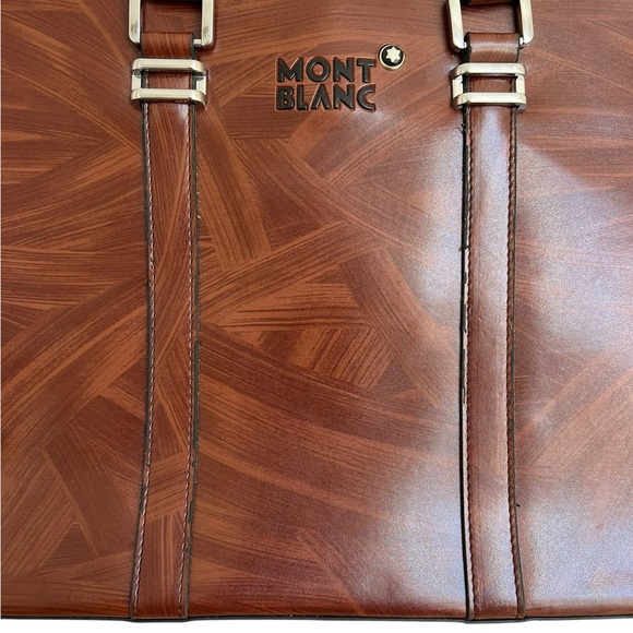 Mont Blanc Rich Brown Leather Briefcase - Picture 2 of 14